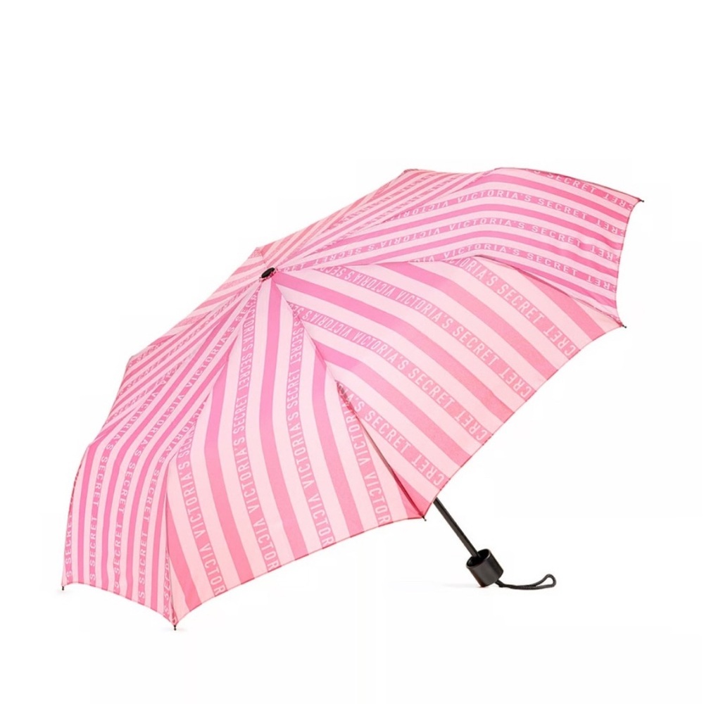 Victoria's Secret Pink Striped Umbrella vintage
